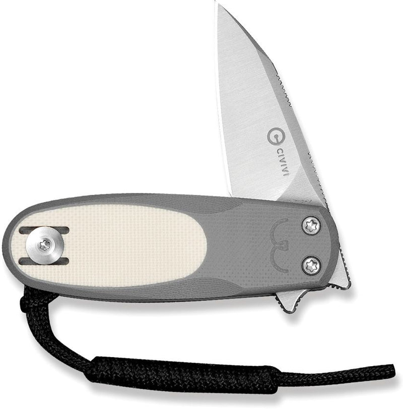 Civivi Purr Slip Joint Gray Folding Knife [C25054-1]
