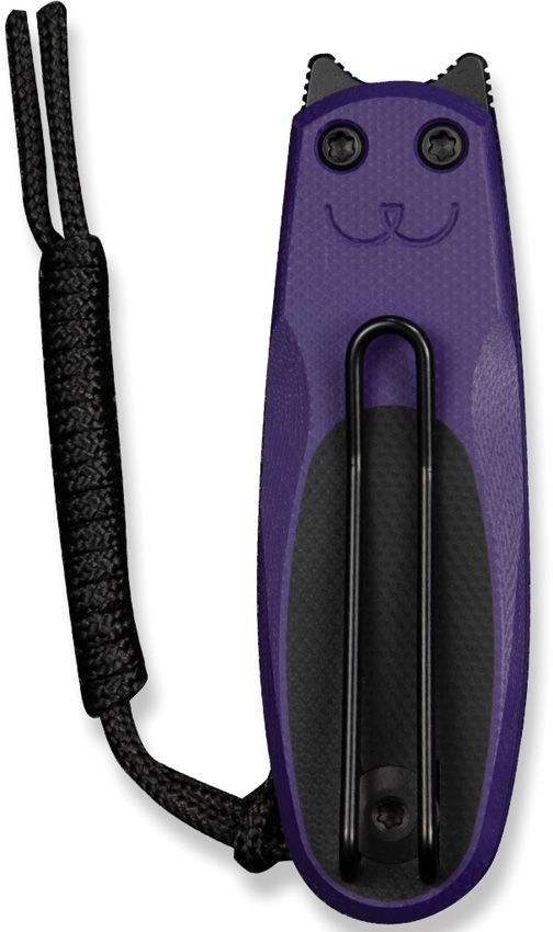 Civivi Purr Slip Joint Blk/Ppl Folding Knife [C25054-3]
