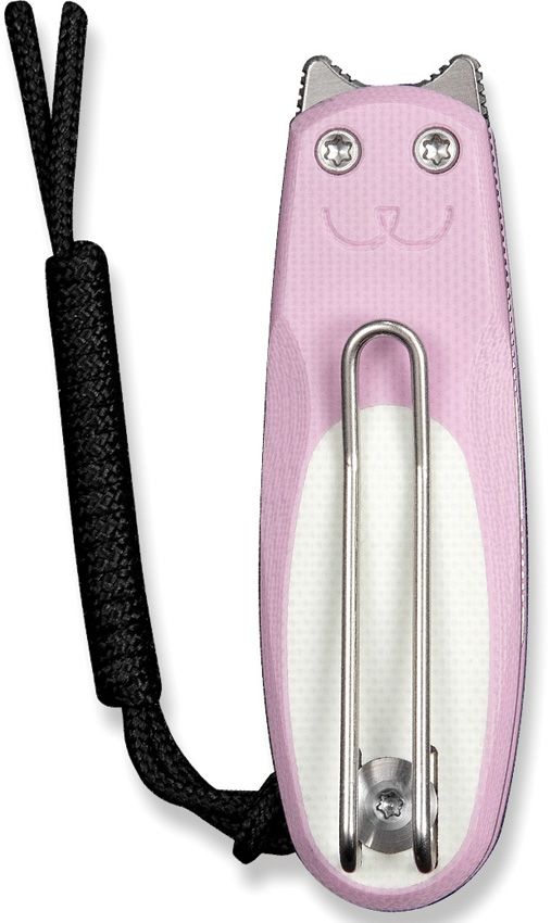 Civivi Purr Slip Joint Pink/Wht Folding Knife [C25054-4]