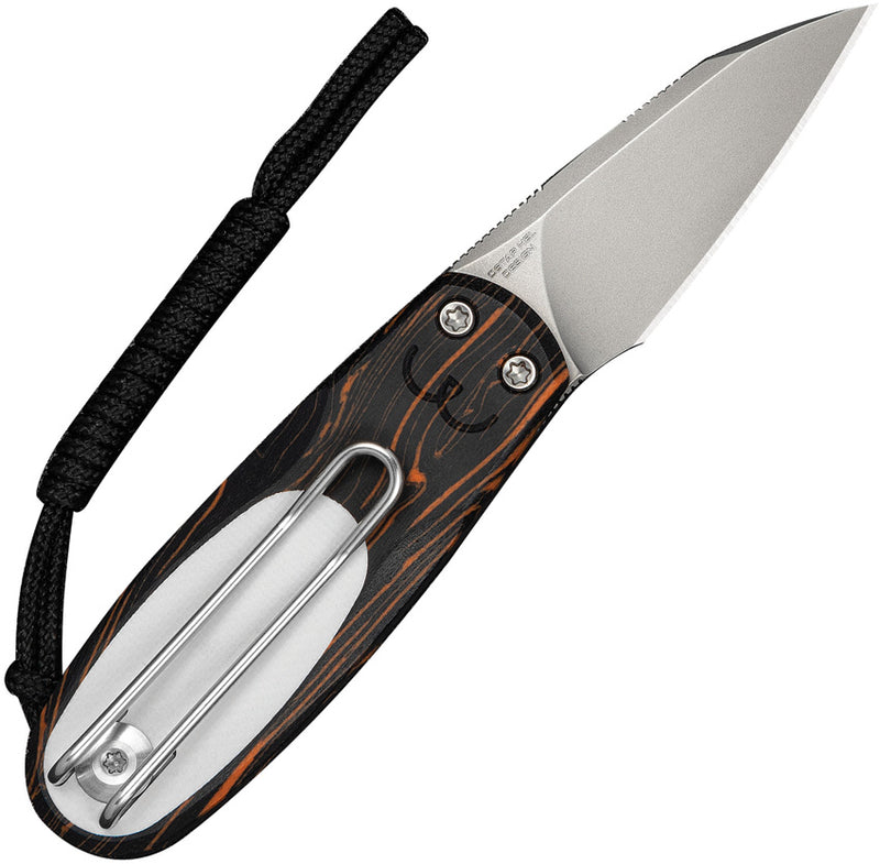 Civivi Purr Orange, Black, White(Each Handle Features Random Color Distribution) G10 Nitro-V Folding Knife [C25054-5] - product view 2