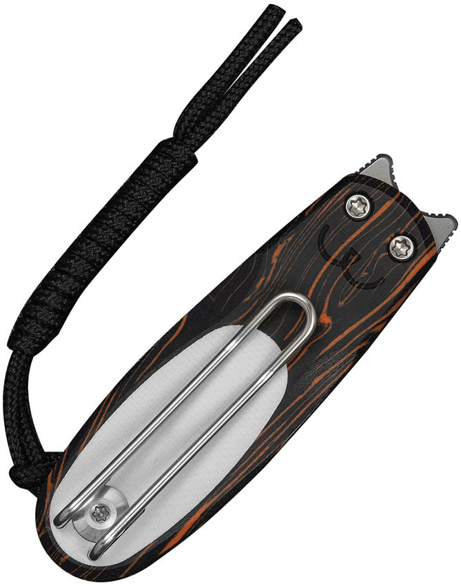 Civivi Purr Orange, Black, White(Each Handle Features Random Color Distribution) G10 Nitro-V Folding Knife [C25054-5] - product view 3