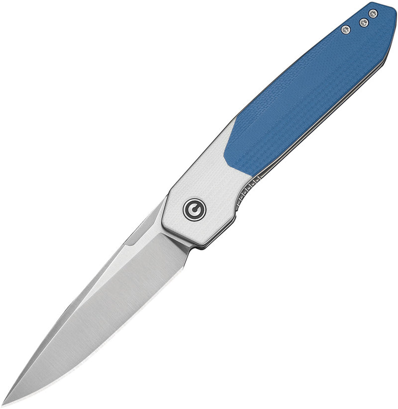 Civivi Brr15 Light White, Blue G10 (3.2" Satin Finished Nitro-V) Folding Knife [C25063-1] - product view 1