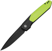 Civivi Brr15 Light Black, Neon Green G10 (3.2" Black Stonewashed Nitro-V) Folding Knife [C25063-2] - product view 1