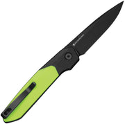 Civivi Brr15 Light Black, Neon Green G10 (3.2" Black Stonewashed Nitro-V) Folding Knife [C25063-2] - product view 3