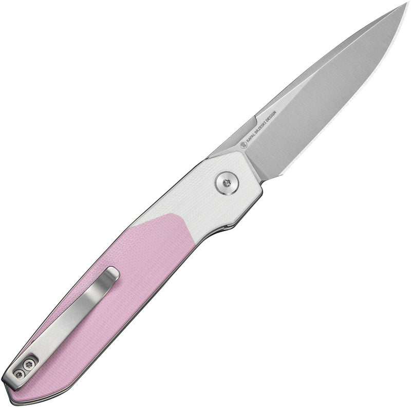 Civivi Brr15 Light White, Powder Pink G10 (3.2" Satin Finished Nitro-V) Folding Knife [C25063-3] - product view 3