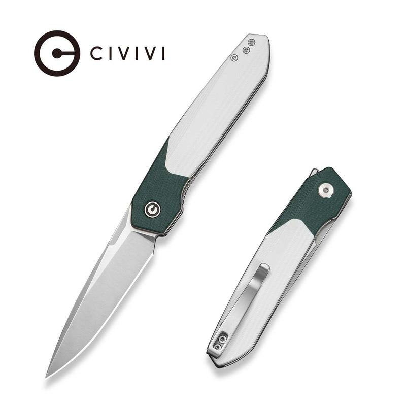 Civivi Brr15 Light Teal Green, White G10 (3.2" Satin Finished Nitro-V) Folding Knife [C25063-4] - product view 5