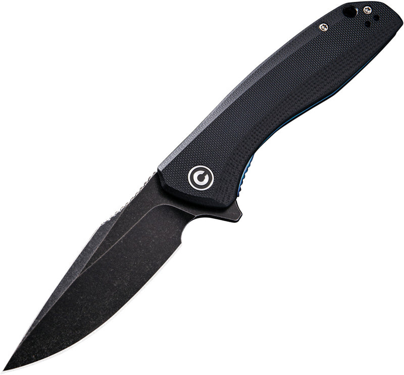 Civivi Baklash Black G10 (3.5" Black Stonewashed 9Cr18MoV) Folding Knife [C801H] - product view 1