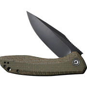 Civivi Baklash Green Coarse Micarta (3.5" Black Stonewashed 9Cr18MoV) Folding Knife [C801K] - product view 4