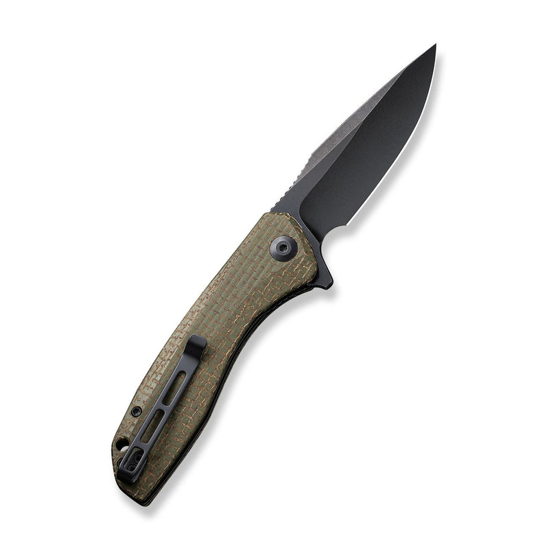Civivi Baklash Green Coarse Micarta (3.5" Black Stonewashed 9Cr18MoV) Folding Knife [C801K] - product view 7