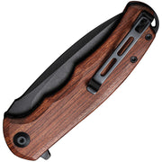 Civivi Praxis Guibourtia Wood (3.75" Black Stonewashed 9Cr18MoV) Folding Knife [C803H] - product view 2