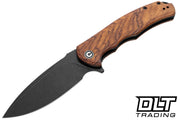 Civivi Praxis Guibourtia Wood (3.75" Black Stonewashed 9Cr18MoV) Folding Knife [C803H] - product view 5