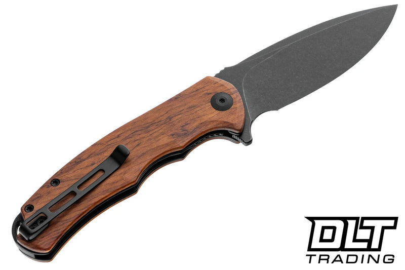 Civivi Praxis Guibourtia Wood (3.75" Black Stonewashed 9Cr18MoV) Folding Knife [C803H] - product view 6