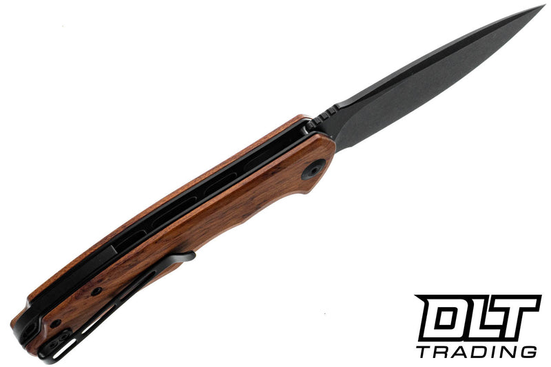 Civivi Praxis Guibourtia Wood (3.75" Black Stonewashed 9Cr18MoV) Folding Knife [C803H] - product view 7