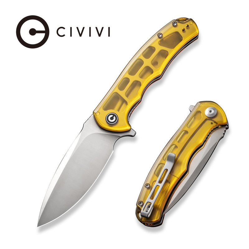Civivi Praxis Polished Ultem (3.75" Satin Finished 9Cr18MoV) Folding Knife [C803L] - product view 2