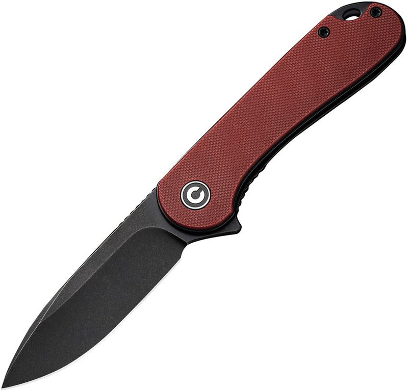 Civivi Elementum Linerlock Burgundy Folding Knife [C907A1]
