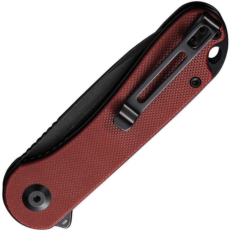 Civivi Elementum Linerlock Burgundy Folding Knife [C907A1]