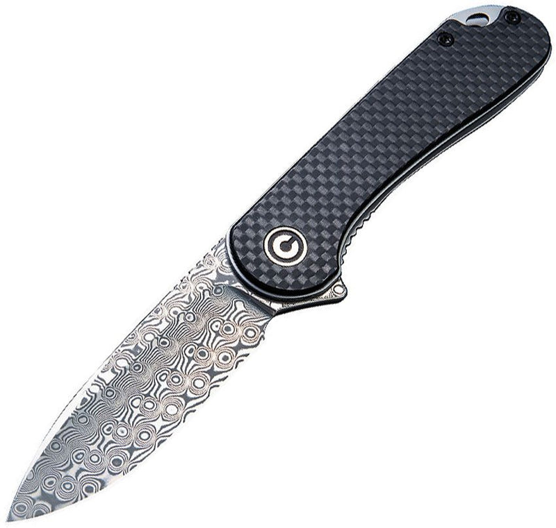 Civivi Elementum Linerlock Damascus Folding Knife [C907DS]