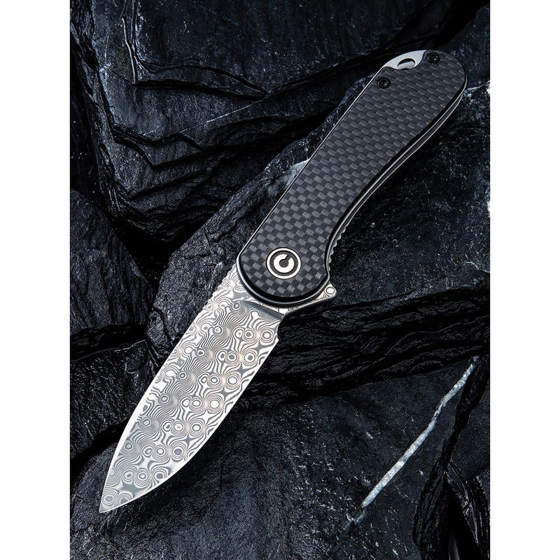 Civivi Elementum Linerlock Damascus Folding Knife [C907DS]