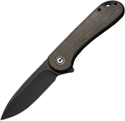Civivi Elementum Dark Green Micarta D2 Folding Knife [C907Z] - product view 1