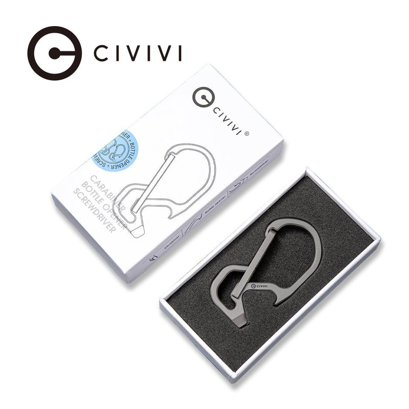 Civivi Click Carabiner Gray [CA-01A] - product view 4