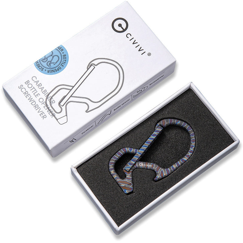 Civivi Click Carabiner Flame [CA-01B] - product view 3