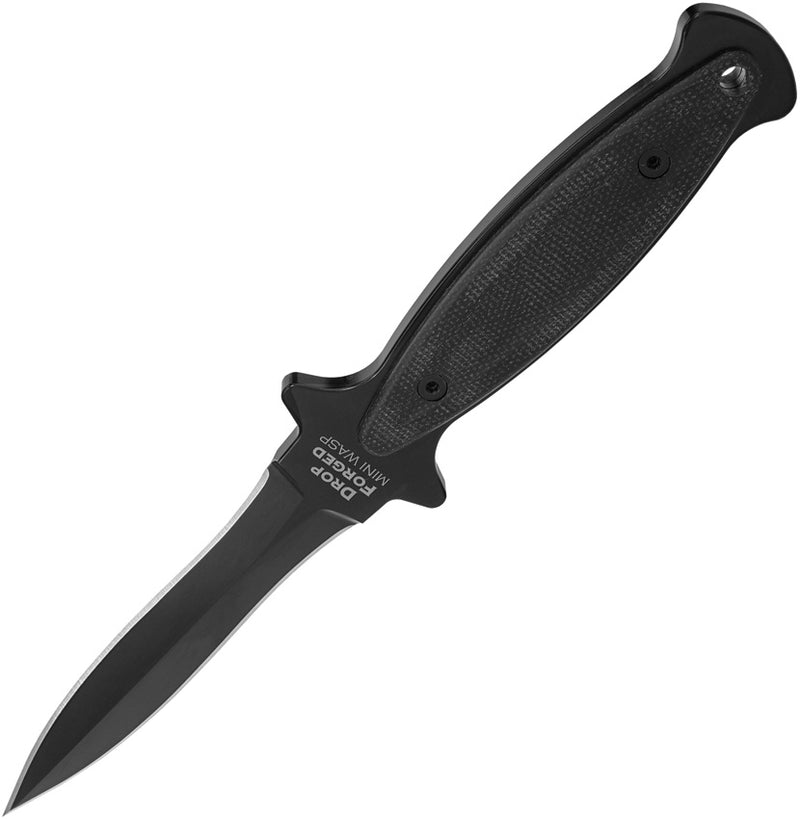 Cold Steel Drop Forged Mini Wasp Stinger Black Micarta (5.38" 52100 high carbon steel) Fixed Blade Knife [CS-FX-40WSP] - product view 1