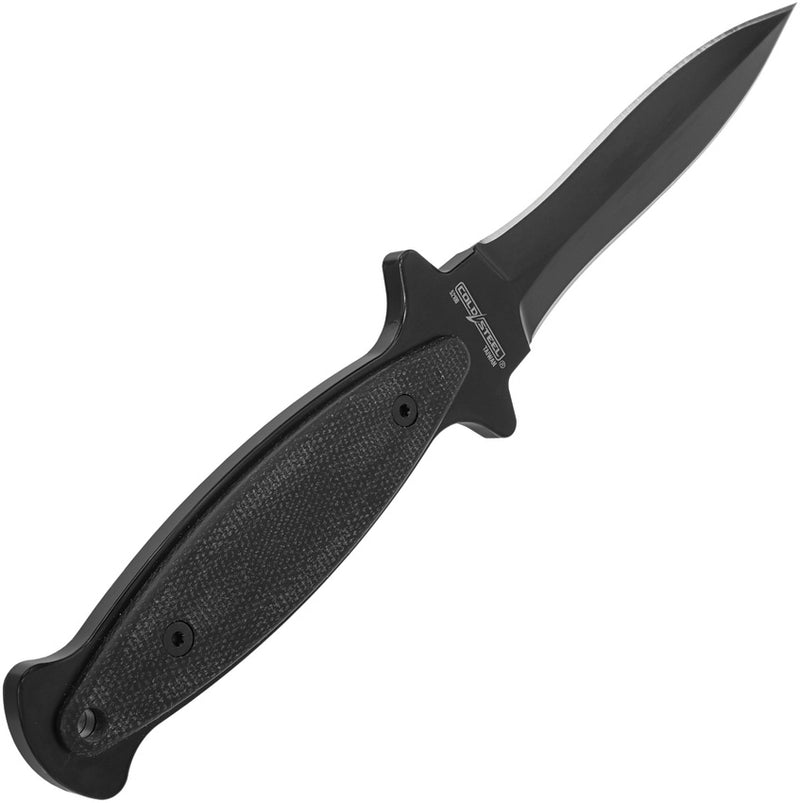 Cold Steel Drop Forged Mini Wasp Stinger Black Micarta (5.38" 52100 high carbon steel) Fixed Blade Knife [CS-FX-40WSP] - product view 2