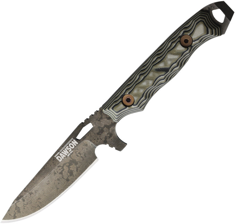 Dawson Knives Outcast Fixed Blade Knife / Arid Camo — 80CrV2 [DW05179] — product view 1