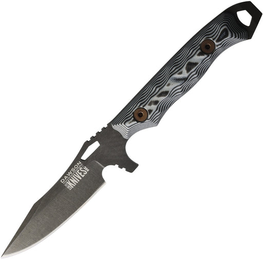 Dawson Knives Smuggler Fixed Blade Knife / Black/White — CPM MagnaCut [DW3847] — product view 1