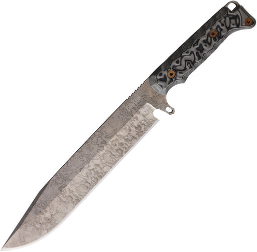 Dawson Knives Holdout Bowie Black/Gray Fixed Blade Knife — CPM MagnaCut [DW41805] — product view 1