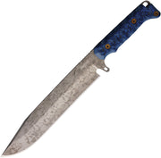 Dawson Knives Holdout Bowie Black/Blue Fixed Blade Knife — CPM MagnaCut [DW41812] — product view 1