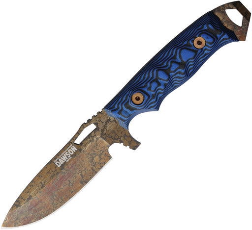 Dawson Knives Nomad Fixed Blade Knife / Black/blue — 80CrV2 [DW46931] — product view 1