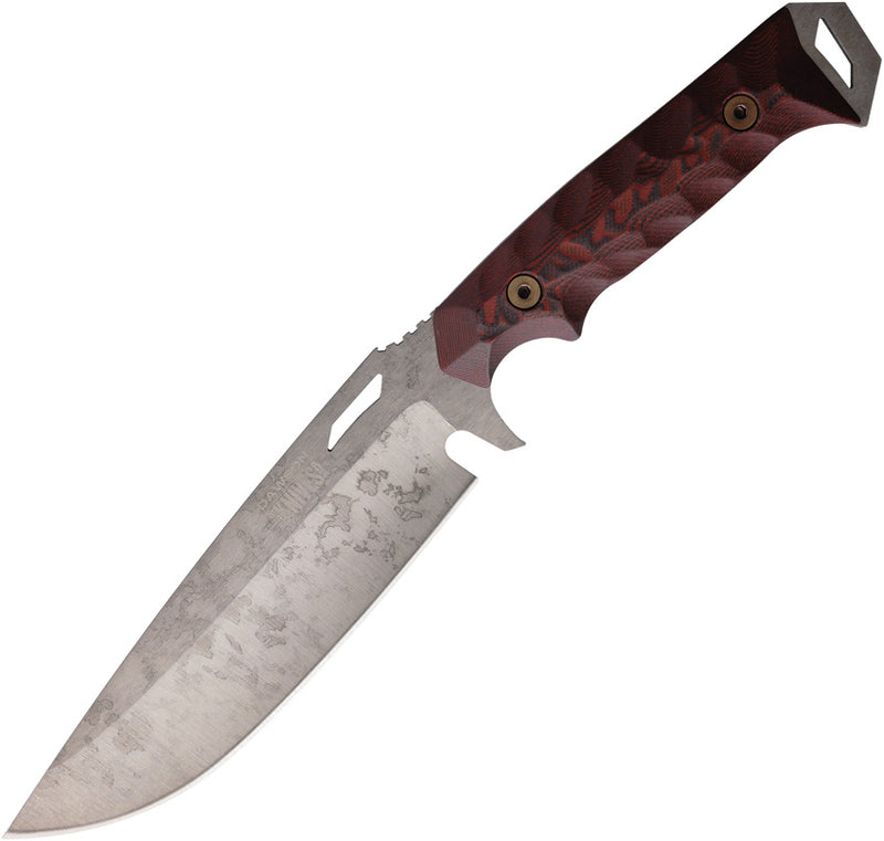 Dawson Knives Summit Fixed Blade Knife / Red/Black — CPM MagnaCut [DW48039] — product view 1