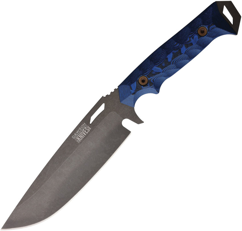 Dawson Knives Summit Fixed Blade Knife / Black/Blue — CPM MagnaCut [DW60011] — product view 1