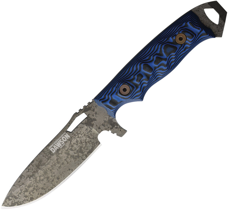 Dawson Knives Nomad Fixed Blade Knife / Blue Black G — 80CrV2 [DW63905] — product view 1