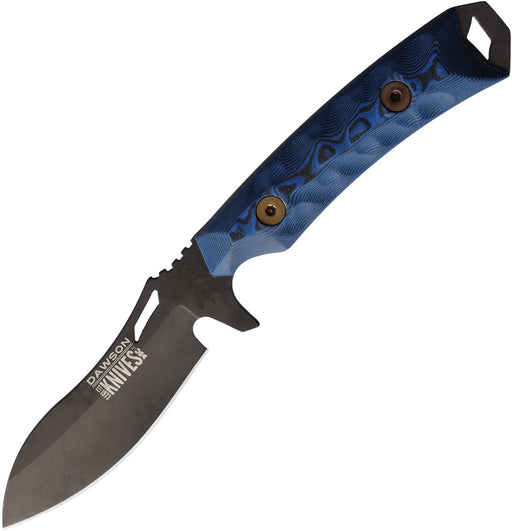 Dawson Knives Harvester Fixed Blade Knife / Black/Blue — CPM MagnaCut [DW84141] — product view 1