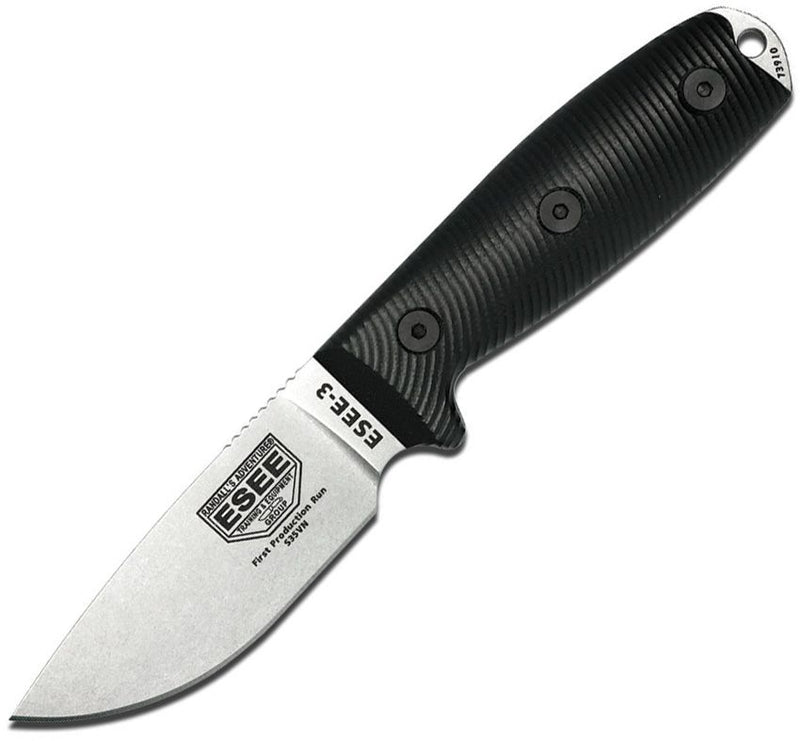 ESEE Model 3 3D Fixed Blade S35 Fixed Blade Knife [3PM35V-001]