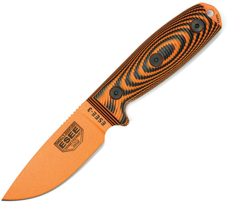 ESEE Model 3 3D Fixed Blade Fixed Blade Knife [3PMOR-006]
