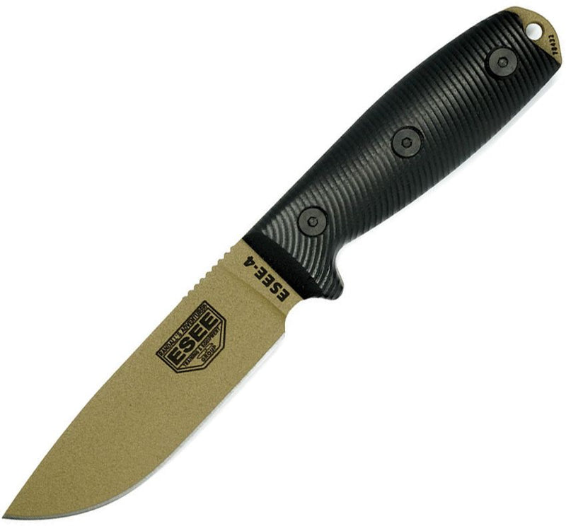 ESEE Model 4 3D Fixed Blade DE Fixed Blade Knife [4PDE-001]