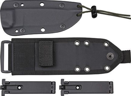 ESEE Model 4 Plain Edge Fixed Blade Knife [ESEE-4P-MB-DT]