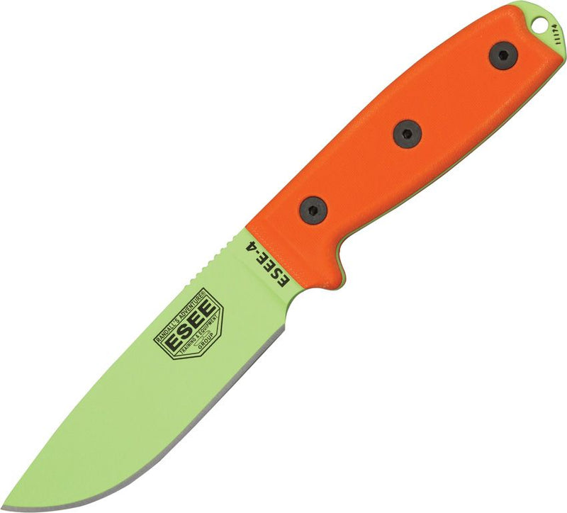 ESEE Model 4 Plain Edge Fixed Blade Knife [ESEE-4P-VG]