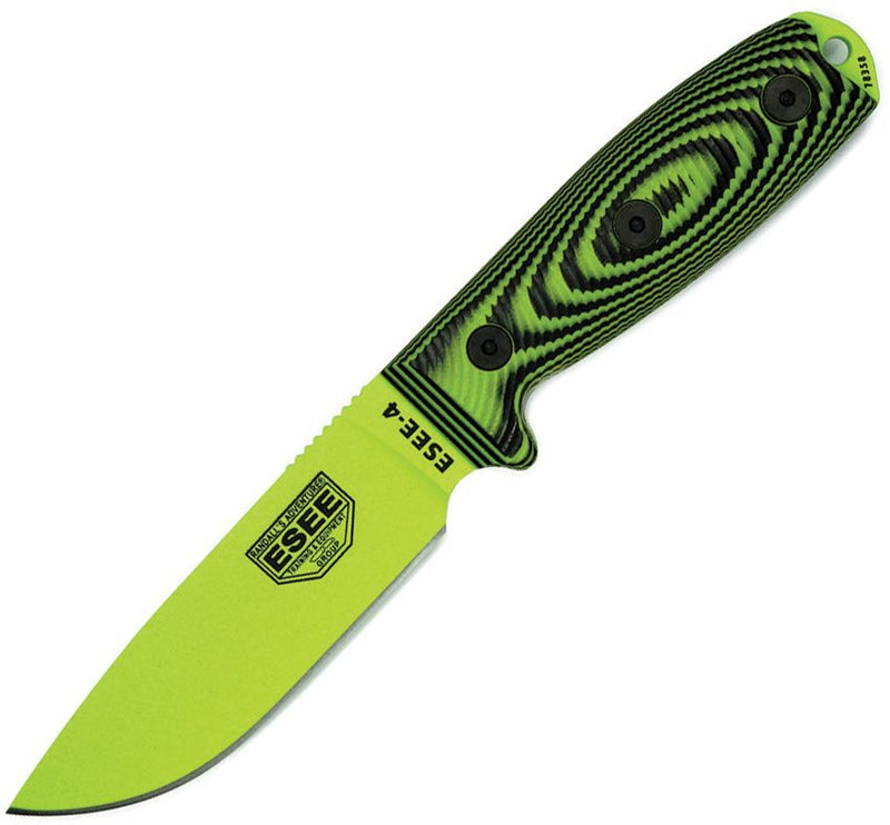ESEE Model 4 3D Fixed Blade Venom Fixed Blade Knife [4PVG-007]