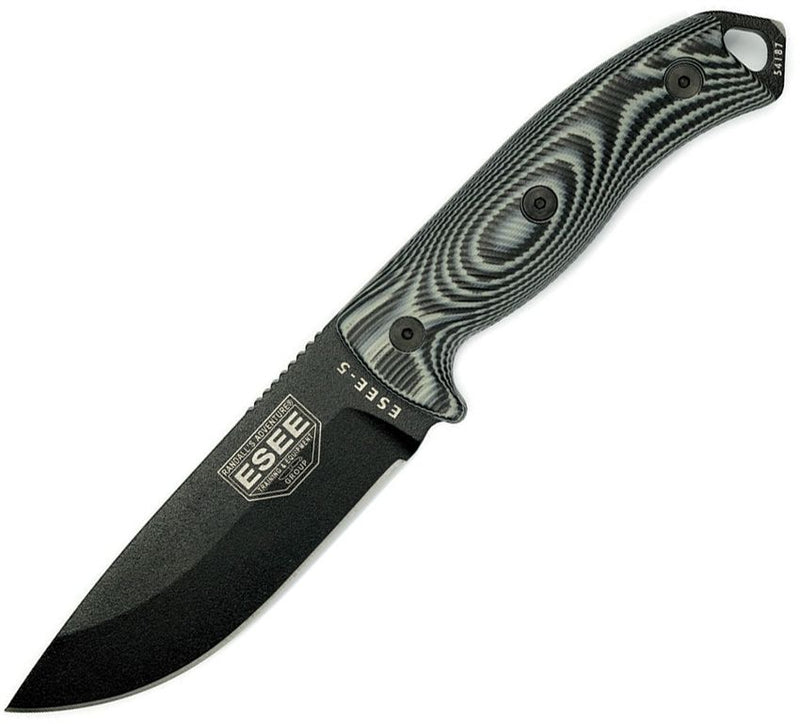 ESEE Model 5 3D Fixed Blade Black [5PB-002]