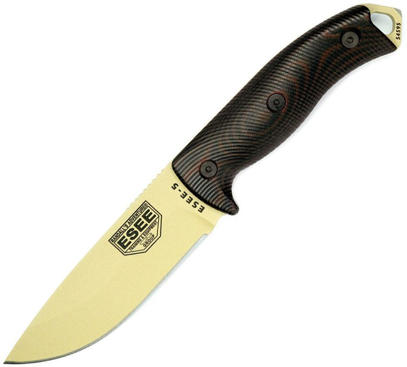 ESEE Model 5 Fixed Blade Tan Fixed Blade Knife [5PDT-004]