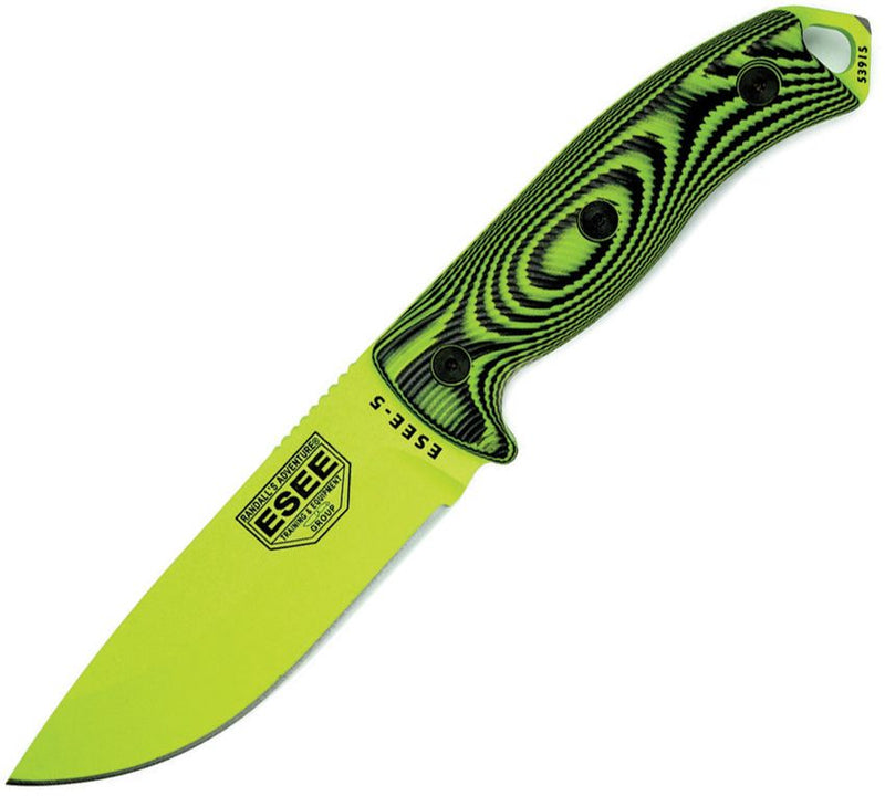 ESEE Model 5 Fixed Blade Venom Fixed Blade Knife [5PVG-007]