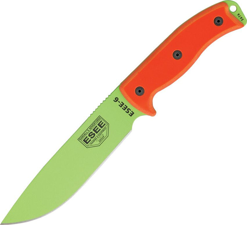 ESEE Model 6 Plain Edge Fixed Blade Knife [ESEE-6P-VG]