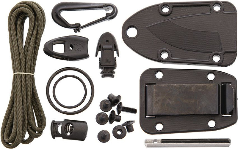 ESEE Candiru Black with Kit Fixed Blade Knife [CAN-B-KIT-E]