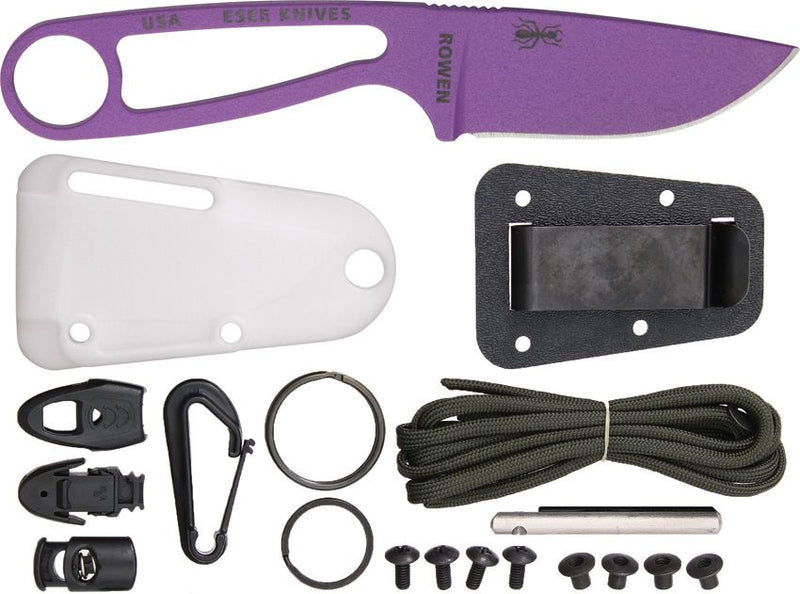 ESEE Izula Purple with Kit Fixed Blade Knife [IZULA-PURP-KIT]