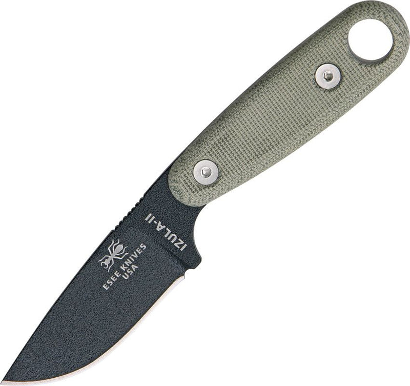 ESEE Izula II Black with Kit Fixed Blade Knife [IZULA-II-B-KIT]