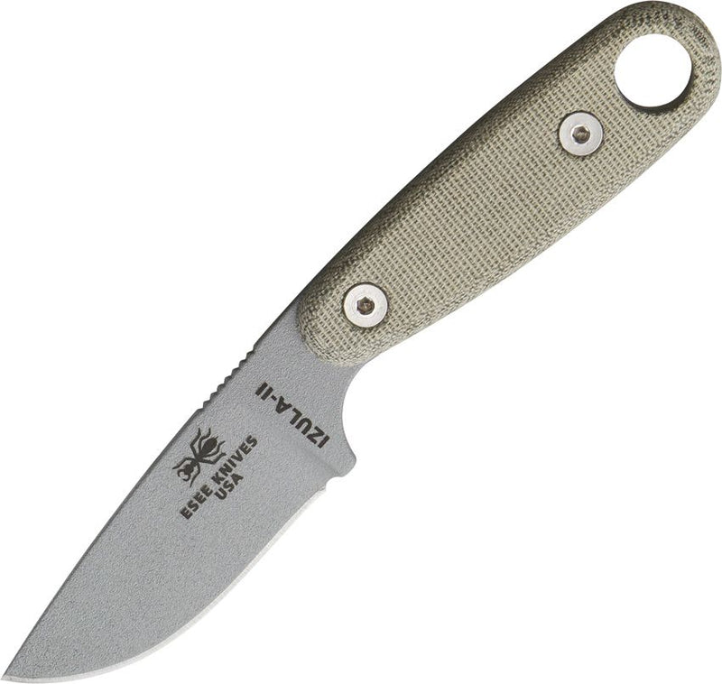 ESEE Izula II Gray Fixed Blade Knife [IZULA-II-SPC]